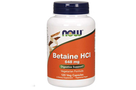 Now Betaine HCL 120 кап