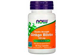 Now Ginkgo Biloba 120 мг 50 кап