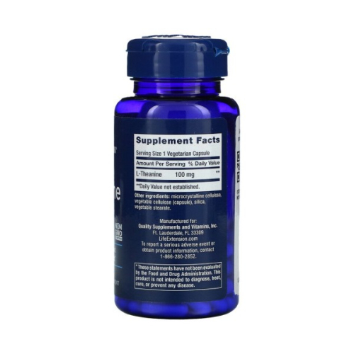 Life Extension L-Theanine 100 мг 60 вег. кап