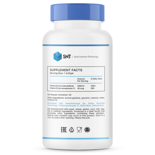 SNT Vitamin D3+K2 150 кап.