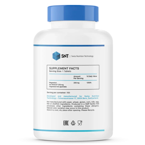 SNT Magnesium Glycinate 200 мг 60 таб