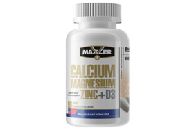 Maxler Calcium Magnesium Zink+D3 90 таб