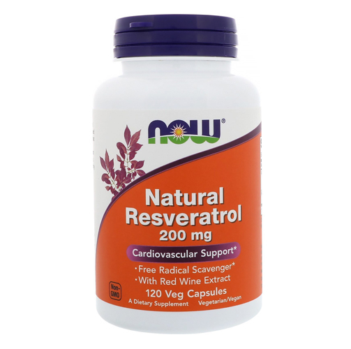 NOW Natural Resveratrol 200 мг 120 вег.кап.