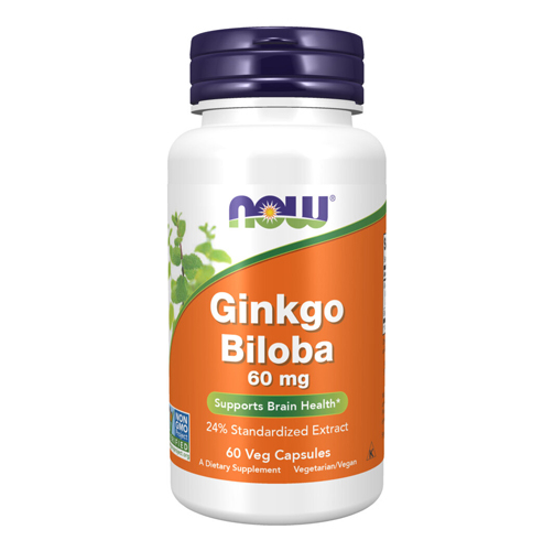 Now Ginkgo Biloba 60 мг 60 кап